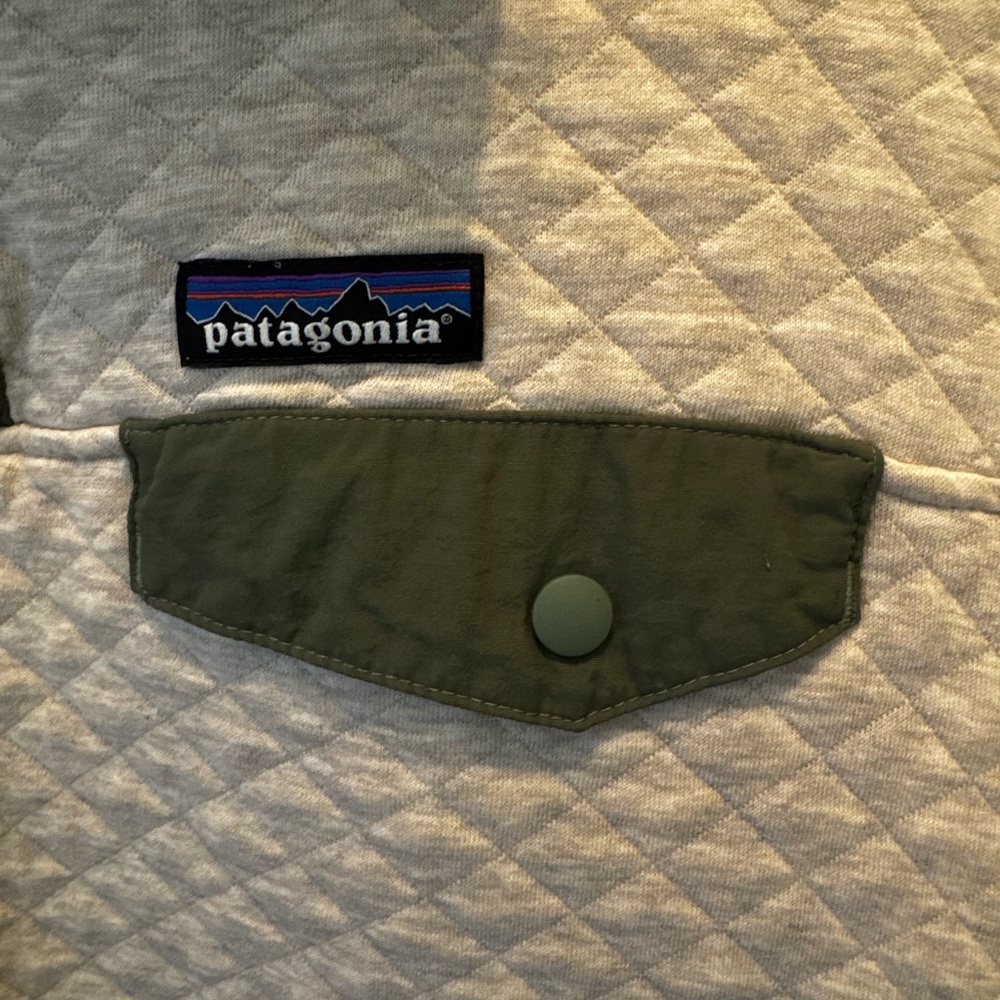 Patagonia Organic Cotton quilted pullover jacket - Picture 3 of 9